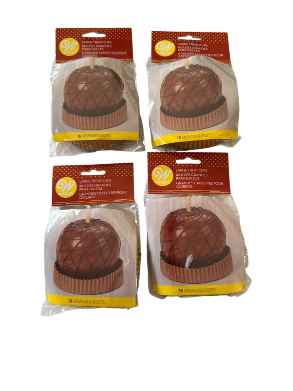 Wilton Large Treat Cups 18 cups Per Package Qty 4 Apple